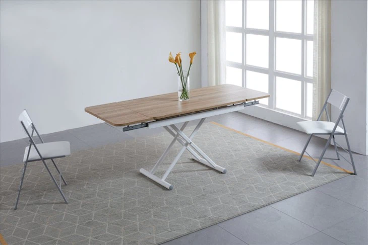 Wooden Top Extendable Dining Table